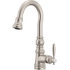 image:imageMoen S53004ORB Weymouth Shepherds Hook Pulldown Kitchen Bar Faucet Featuring Metal Wand with Power Clean OilRubbed BronzeSpot Resist Stainless