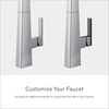 image:imageMoen S55005BL Nio OneHandle Bar Faucet Includes Secondary Finish Handle Option Matte BlackChrome