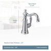 image:imageMoen S62101 Weymouth Single Handle Traditional Bar Faucet ChromeMatte Black