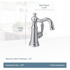 image:imageMoen S62101 Weymouth Single Handle Traditional Bar Faucet ChromeMatte Black