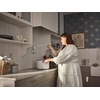 image:imageMoen S664 Traditional Wall Mount Swing Arm Folding Pot Filler Kitchen Faucet ChromeChrome