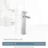 image:imageMoen S6711 90Degree OneHandle Vessel Sink Modern Bathroom Faucet ChromeChrome