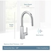 image:imageMoen S72308 STO OneHandle High Arc Pulldown Kitchen Faucet with Power Clean ChromeMatte Black