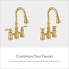image:imageMoen S73204ORB Weymouth Two Handle Pulldown Bridge Kitchen Faucet Oil Rubbed BronzeBrushed Gold