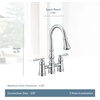 image:imageMoen S73204ORB Weymouth Two Handle Pulldown Bridge Kitchen Faucet Oil Rubbed BronzeBrushed Gold