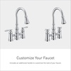 image:imageMoen S73204ORB Weymouth Two Handle Pulldown Bridge Kitchen Faucet Oil Rubbed BronzeChrome