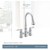image:imageMoen S73204ORB Weymouth Two Handle Pulldown Bridge Kitchen Faucet Oil Rubbed BronzeMatte Black