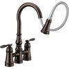 image:imageMoen S73204ORB Weymouth Two Handle Pulldown Bridge Kitchen Faucet Oil Rubbed BronzeOil Rubbed Bronze