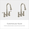 image:imageMoen S73204ORB Weymouth Two Handle Pulldown Bridge Kitchen Faucet Oil Rubbed BronzePolished Nickel