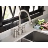 image:imageMoen S73204ORB Weymouth Two Handle Pulldown Bridge Kitchen Faucet Oil Rubbed BronzeSpot Resist Stainless