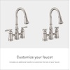 image:imageMoen S73204ORB Weymouth Two Handle Pulldown Bridge Kitchen Faucet Oil Rubbed BronzeSpot Resist Stainless