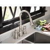 image:imageMoen S73204ORB Weymouth Two Handle Pulldown Bridge Kitchen Faucet Oil Rubbed BronzeSpot Resist Stainless