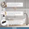 image:imageMoen S931 Flara OneHandle Freestanding Floor Mount Tub Filler with Handshower ChromeBrushed Nickel