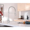 image:imageMoen Sinema Chrome SingleHandle Touchless High Arc Pulldown Kitchen Faucet Spring Kitchen Sink Faucet with Pulldown Sprayer Head and Wave Motion Sensor S5235EWC