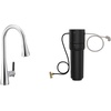 image:imageMoen Sinema Matte Black 3in1 Water Filtration OneHandle Pulldown Kitchen Faucet FS7235BL with Moen F9800 Advanced Carbon Water Filtration SystemChrome