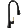 image:imageMoen Sinema Matte Black 3in1 Water Filtration OneHandle Pulldown Kitchen Faucet FS7235BL with Moen F9800 Advanced Carbon Water Filtration SystemMatte Black