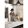 image:imageMoen Sinema Matte Black 3in1 Water Filtration OneHandle Pulldown Kitchen Faucet FS7235BL with Moen F9800 Advanced Carbon Water Filtration SystemPolished Nickel
