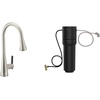 image:imageMoen Sinema Matte Black 3in1 Water Filtration OneHandle Pulldown Kitchen Faucet FS7235BL with Moen F9800 Advanced Carbon Water Filtration SystemSpot Resist Stainless