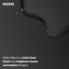 image:imageMoen Sinema Matte Black Touchless High Arc Pulldown Kitchen Faucet with Sprayer Wave Motion Sensor Accent Handle Included S5235EWBL