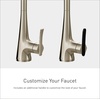 image:imageMoen Sinema Polished Nickel SingleHandle Touchless High Arc Pulldown Kitchen Faucet Spring Kitchen Sink Faucet with Pulldown Sprayer Head and Wave Motion Sensor S5235EWNL