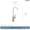 image:imageMoen Sip Spot Resist Stainless Traditional Drinking Water Beverage Faucet with Optional Filtration System F7620SRSChrome