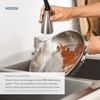 image:imageMoen Sleek Brushed Gold OneHandle High Arc Pulldown Modern Bar Faucet 7664BG