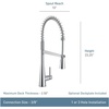 image:imageMoen Sleek Chrome OneHandle Touchless High Arc Pulldown Kitchen Faucet Modern Spring Kitchen Sink Faucet with Pulldown Sprayer Head and Wave Motion Sensor 5925EWCBlack Stainless