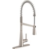 image:imageMoen Sleek Chrome OneHandle Touchless High Arc Pulldown Kitchen Faucet Modern Spring Kitchen Sink Faucet with Pulldown Sprayer Head and Wave Motion Sensor 5925EWCSpot Resist Stainless