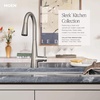image:imageMoen Sleek Chrome OneHandle Touchless High Arc Pulldown Kitchen Faucet Modern Spring Kitchen Sink Faucet with Pulldown Sprayer Head and Wave Motion Sensor 5925EWCBlack Stainless