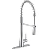 image:imageMoen Sleek Chrome OneHandle Touchless High Arc Pulldown Kitchen Faucet Modern Spring Kitchen Sink Faucet with Pulldown Sprayer Head and Wave Motion Sensor 5925EWCChrome