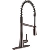 image:imageMoen Sleek Chrome OneHandle Touchless High Arc Pulldown Kitchen Faucet Modern Spring Kitchen Sink Faucet with Pulldown Sprayer Head and Wave Motion Sensor 5925EWCBlack Stainless