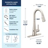 image:imageMoen Sleek Chrome Pulldown Kitchen Faucet Featuring Pull Down Sprayer with Power Boost High Arc Modern Kitchen Faucet OneHandle Easy Installation 7864Spot Resist Stainless