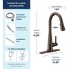 image:imageMoen Sleek Matte Black Pulldown Kitchen Faucet Featuring Pull Down Sprayer with Power Boost High Arc Modern Kitchen Faucet OneHandle Easy Installation 7864BLOil Rubbed Bronze