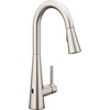 image:imageMoen Sleek Spot Resist Black Stainelss Motionsense Wave Sensor Touchless OneHandle High Arc Pulldown Modern Kitchen Faucet Featuring Power Clean 7864EWBLSSpot Resist Stainless