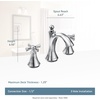 image:imageMoen T4524BN Wynford TwoHandle High Arc Bathroom Faucet Brushed Nickel
