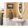 image:imageMoen T6125WR Kingsley TwoHandle High Arc Bathroom Sink Faucet Trim Kit Valve Required Wrought Iron