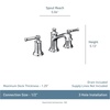 image:imageMoen T6805 Dartmoor Widespread Bath Faucet Trim Chrome