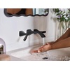 image:imageMoen T6906BL Voss Matte Black TwoHandle Wall Mount Bathroom Faucet Trim Kit Valve Required