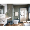 image:imageMoen T6906BL Voss Matte Black TwoHandle Wall Mount Bathroom Faucet Trim Kit Valve Required