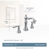image:imageMoen TS42108BL Weymouth TwoHandle Lever Handle Bathroom Faucet Trim Kit Valve Required Matte BlackMatte Black