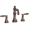 image:imageMoen TS42108BL Weymouth TwoHandle Lever Handle Bathroom Faucet Trim Kit Valve Required Matte BlackOil Rubbed Bronze