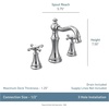 image:imageMoen TS42114NL Weymouth TwoHandle Widespread Cross Handle Bathroom Faucet Trim Kit Valve Required Polished NickelBrushed Nickel