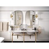 image:imageMoen TS44104BL Colinet Traditional Lever Handle Wall Mount Bathroom Faucet Trim Valve Required Matte Black