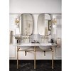 image:imageMoen TS44104BL Colinet Traditional Lever Handle Wall Mount Bathroom Faucet Trim Valve Required Matte Black