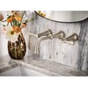 image:imageMoen TS44104BL Colinet Traditional Lever Handle Wall Mount Bathroom Faucet Trim Valve Required Matte Black