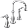 image:imageMoen TS44105BN Colinet Traditional Cross Handle Wall Mount Bathroom Faucet Trim Valve Required Brushed NickelChrome