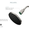 image:imageMoen Verso 9Inch Round Rain Shower Head with Infiniti Dial and Magnetix Docking Adjustable HighPressure Rainfall Shower Chrome 220R2Spot Resist Nickel