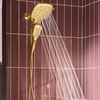image:imageMoen Verso Brushed Gold Infiniti Dial Square Rain Shower Head with Detachable Hand Shower Combo 7Inch Spray Head 220C5BGBrushed Gold