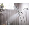 image:imageMoen Verso Brushed Gold Infiniti Dial Square Rain Shower Head with Detachable Hand Shower Combo 7Inch Spray Head 220C5BGChrome