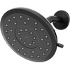 image:imageMoen Verso EcoPerformance Infiniti Dial Round Rain Shower Head 6Inch Diameter Spray Head Spot Resist Nickel 220R6EPSRNMatte Black